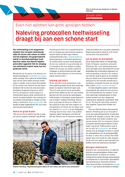 Naleving protocollen teeltwisseling draagt bij aan een schone start