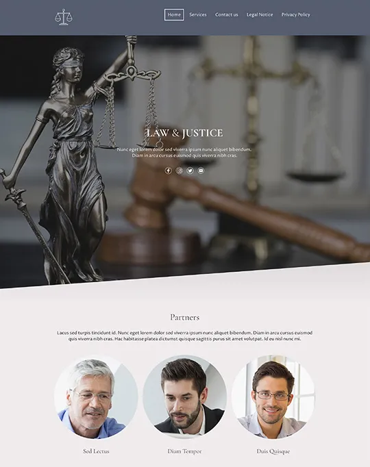 Preview: website van advocatenkantoor